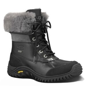 UGG Adirondack Women's Gray and Black Winter Boots size 8